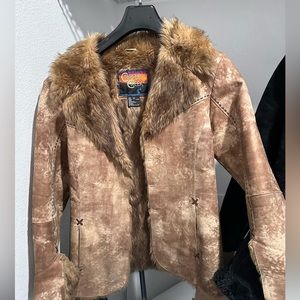 Cripple creek leather coat